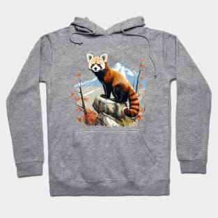 Red Panda In Nature Hoodie